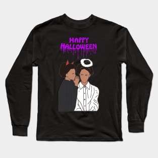 Happy Halloween Whisper Purple Long Sleeve T-Shirt